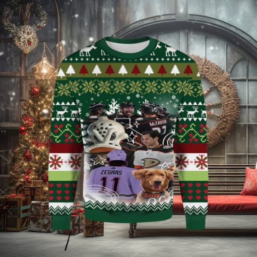 McTavish Zegras Anaheim Ducks Ugly Sweater