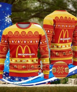 Mcdonald Logo Ugly Christmas Sweater Special Gift For Men Women