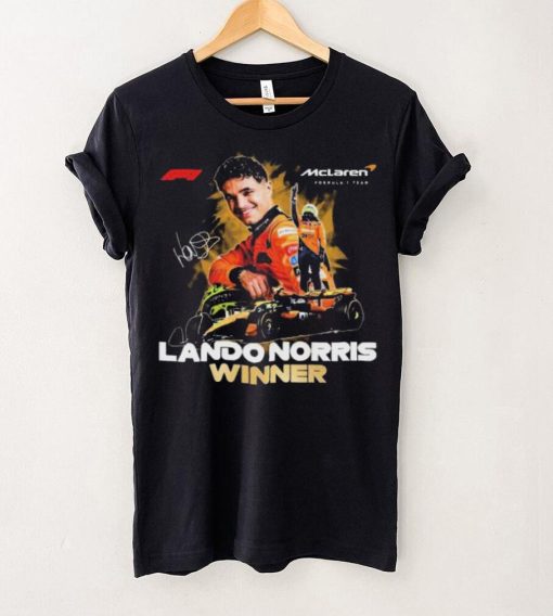 Mclaren Formula 1 Lando Norris Winner 2024 Signatures Shirt