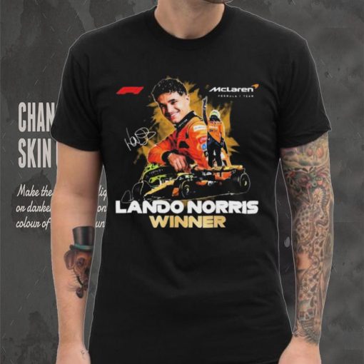 Mclaren Formula 1 Lando Norris Winner 2024 Signatures Shirt