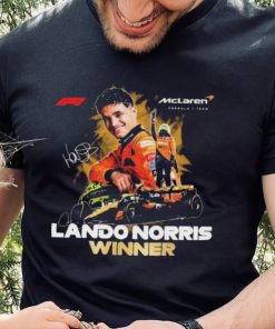 Mclaren Formula 1 Lando Norris Winner 2024 Signatures Shirt