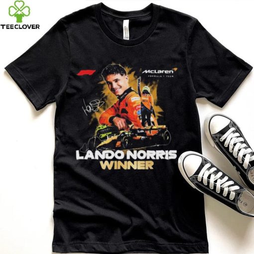 Mclaren Formula 1 Lando Norris Winner 2024 Signatures Shirt