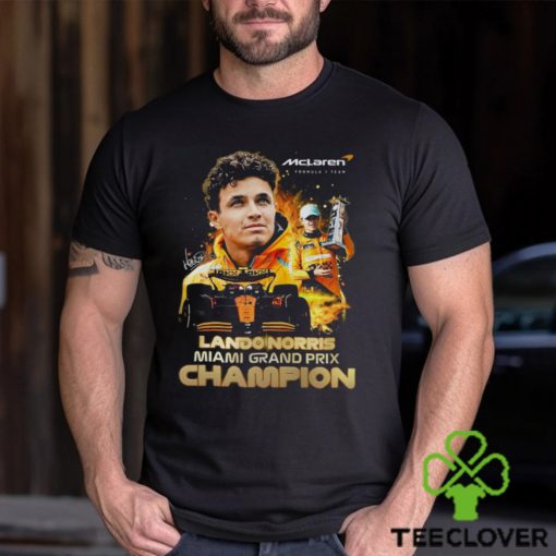 Mclaren Formula 1 Team Lando Norris Miami Grand Prix Champion T Shirt