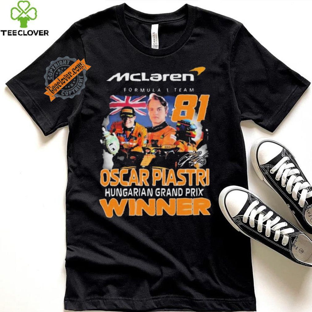 Mclaren Formula 1 Team Oscar Piastri Hungarian Grand Prix Winner Signature shirt Mclaren Formula 1 Team Oscar Piastri Hungarian Grand Prix Winner Signature shirt