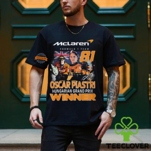 Mclaren Formula 1 Team Oscar Piastri Hungarian Grand Prix Winner T Shirt
