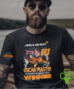Mclaren Formula 1 Team Oscar Piastri Hungarian Grand Prix Winner T Shirt