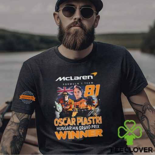 Mclaren Formula 1 Team Oscar Piastri Hungarian Grand Prix Winner T Shirt