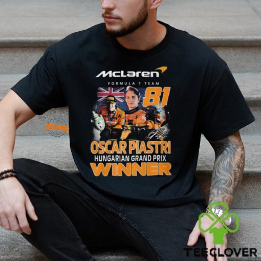Mclaren Formula 1 Team Oscar Piastri Hungarian Grand Prix Winner T Shirt