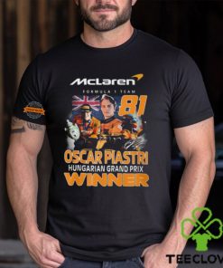 Mclaren Formula 1 Team Oscar Piastri Hungarian Grand Prix Winner T Shirt
