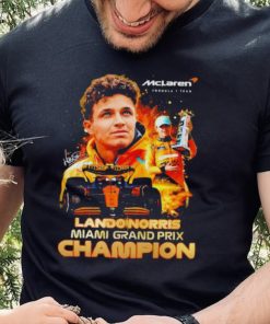 Mclaren Formula 1 team Lando Norris Miami Grand Prix champion signature hoodie, sweater, longsleeve, shirt v-neck, t-shirt