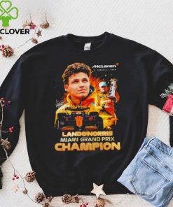 Mclaren Formula 1 team Lando Norris Miami Grand Prix champion signature hoodie, sweater, longsleeve, shirt v-neck, t-shirt