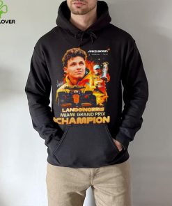 Mclaren Formula 1 team Lando Norris Miami Grand Prix champion signature hoodie, sweater, longsleeve, shirt v-neck, t-shirt