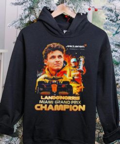 Mclaren Formula 1 team Lando Norris Miami Grand Prix champion signature hoodie, sweater, longsleeve, shirt v-neck, t-shirt