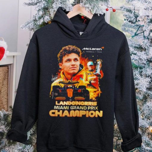 Mclaren Formula 1 team Lando Norris Miami Grand Prix champion signature hoodie, sweater, longsleeve, shirt v-neck, t-shirt