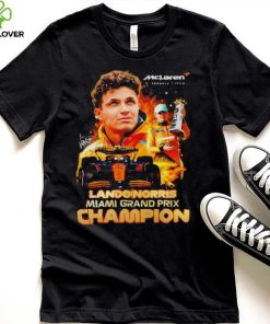 Mclaren Formula 1 team Lando Norris Miami Grand Prix champion signature hoodie, sweater, longsleeve, shirt v-neck, t-shirt