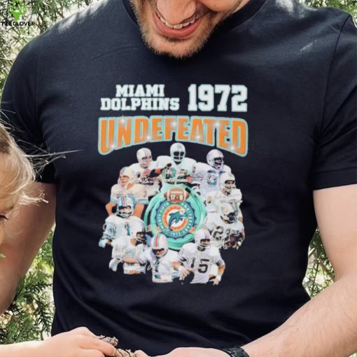 Miami Dolphins 1972 Undefeated Signature Shirt