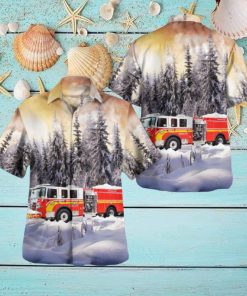 Mechanicsburg, Pennsylvania, Hampden Township Volunteer Fire Company Christmas Hawaiian Shirt Men And Women Gift Floral Beach