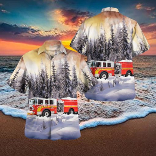 Mechanicsburg, Pennsylvania, Hampden Township Volunteer Fire Company Christmas Hawaiian Shirt Men And Women Gift Floral Beach