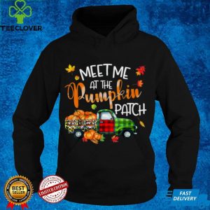 Meet Me At The Pumpkin Patch Thanksgiving Xmas Leopard Plaid T Shirt