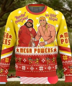 Mega Powers Macho Man And Hulk Hogan Ugly Christmas Sweater