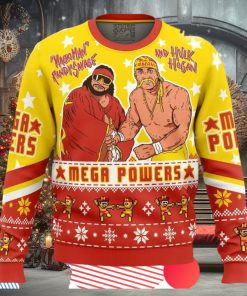 Mega Powers Macho Man And Hulk Hogan Ugly Christmas Sweater