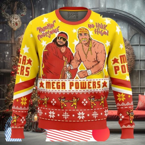 Mega Powers Macho Man And Hulk Hogan Ugly Christmas Sweater
