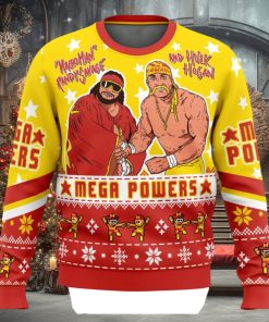 Mega Powers Macho Man and Hulk Hogan Ugly Christmas Sweater 1 Mega Powers Macho Man and Hulk Hogan Ugly Christmas Sweater