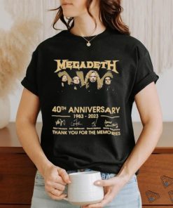 Megadeth 40th anniversary 1983 2023 thank you for the memories signatures shirt 1 Megadeth 40th anniversary 1983 2023 thank you for the memories signatures shirt