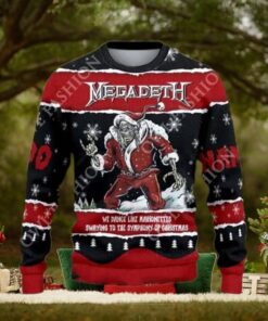 Megadeth Dance Like Marionettes Sway Symphony Of Christmas Ugly Sweater Jumper Printed