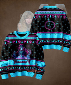 Megadeth Rock Band Cryptic Writings Christmas Sweater