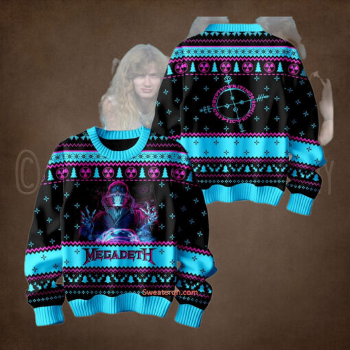 Megadeth Rock Band Cryptic Writings Christmas Sweater