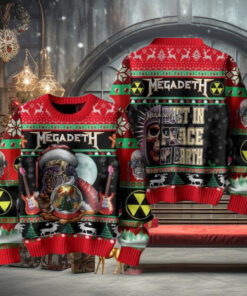 Megadeth Rust In Peace On Earth Chirstmas Gifts 2024 Xmas For Family And Friends Ugly Sweater
