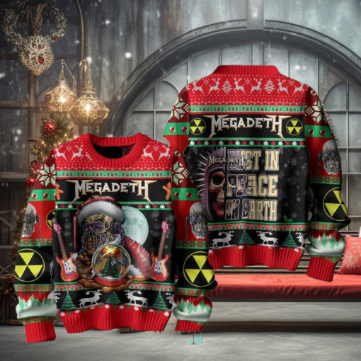 Megadeth Thrash Mental Band 2024 Ugly Christmas Sweater