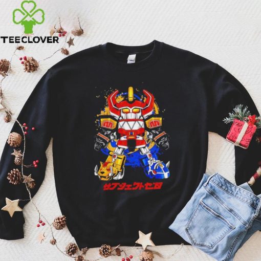 Megazord Mighty Morphin Power Rangers chibi megazord hoodie, sweater, longsleeve, shirt v-neck, t-shirt