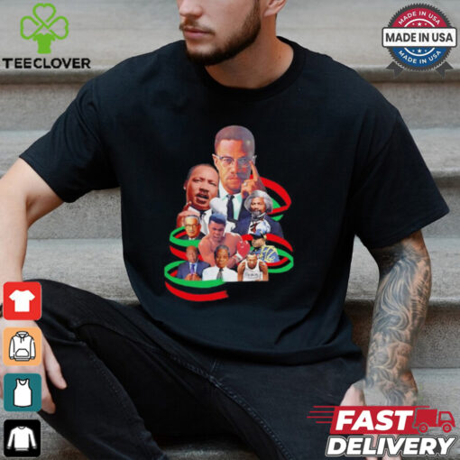 Melanin Classics Black History Maker Martin Luther King Marcus Garvey Malcolm X Jesse Owens Frederick Muhammad Ali shirt