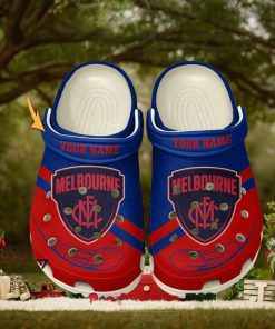 Melbourne Football Club AFL Classic Custom Name Crocs Clogs Shoes