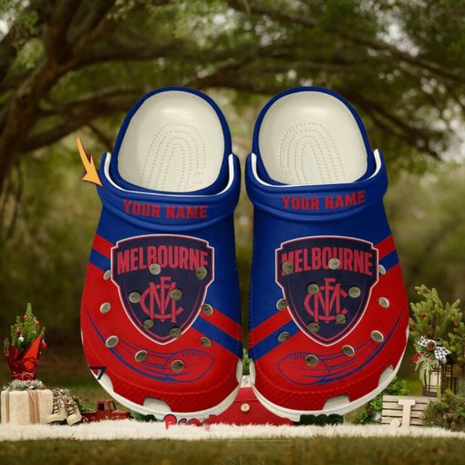 Melbourne Football Club AFL Classic Custom Name Crocs Clogs Shoes