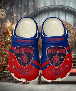 Melbourne Football Club AFL Classic Custom Name Crocs Clogs Shoes