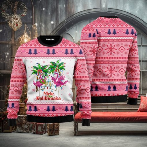 Mele Kalikimaka Flamingo Christmas Ugly Christmas 3D Sweater Men & Women Gift For Men And Women