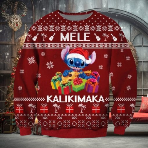 Mele Kalikimaka Stitch Ugly Sweater Christmas