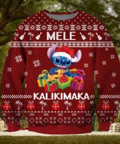 Mele Kalikimaka Stitch Ugly Sweater Christmas