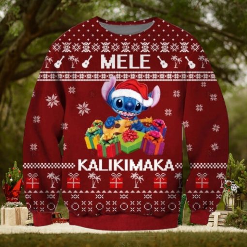 Mele Kalikimaka Stitch Ugly Sweater Christmas