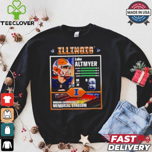 Memorial Stadium Illinois Fighting Illini Luke Altmeyer video game shirt