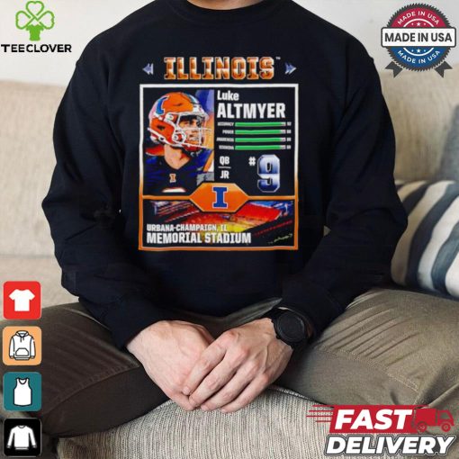 Memorial Stadium Illinois Fighting Illini Luke Altmeyer video game shirt