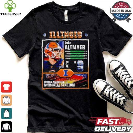 Memorial Stadium Illinois Fighting Illini Luke Altmeyer video game shirt