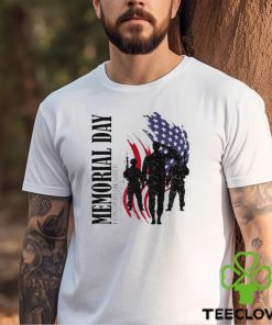 Memorial day honor remember forever grateful the fallen flag shirt