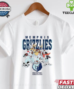 Memphis Grizzlies Looney Tunes characters NBA basketball shirt