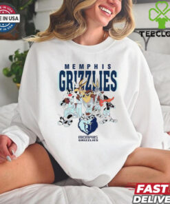 Memphis Grizzlies Looney Tunes characters NBA basketball shirt