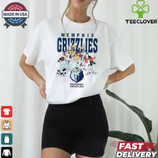 Memphis Grizzlies Looney Tunes characters NBA basketball shirt