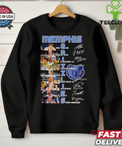 Memphis Grizzlies Marc Gasol Ja Morant Mike Conley Jr Zach Randolph Saez Carlton Gay Jr Allen Shareef Abdurrahim Signatures shirt